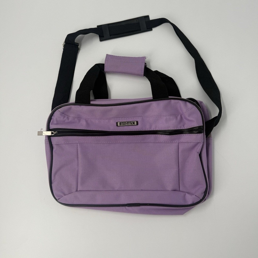 Embark Purple Laptop Bag 14" Messenger Travel Briefcase Crossbody